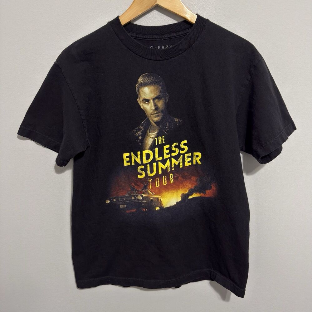 G-Eazy The Endless Summer Tour 2016 Tour Graphic T-Shirt Black Medium